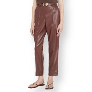 Jonathan Simkhai Pauline Belted Faux Leather Pants
